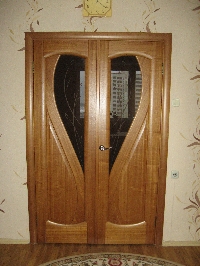 Монтаж двойной двери в зал